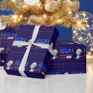 USA Independence Day deep blue Presentpapper