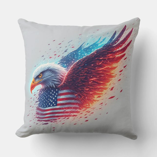 USA Independence Day Eagle Design Kudde (Framsida)