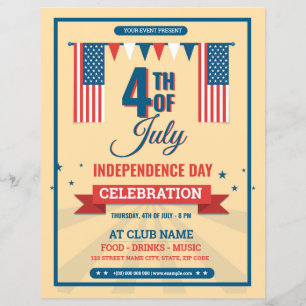 Usa Independence day Flyer-mall