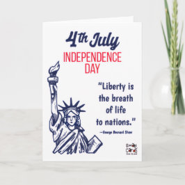 USA Independence Day - Liberty Kort