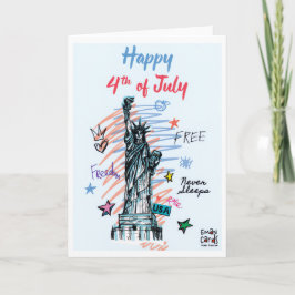 USA Independence Day - Liberty Kort