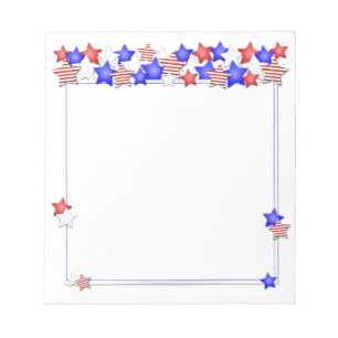 USA Independence day Patriotic Stars American Anteckningsblock