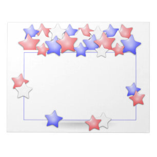 USA Independence day Patriotic Stars American Anteckningsblock
