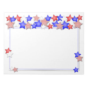 USA Independence day Patriotic Stars American Anteckningsblock