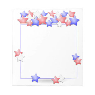USA Independence day Patriotic Stars American Anteckningsblock