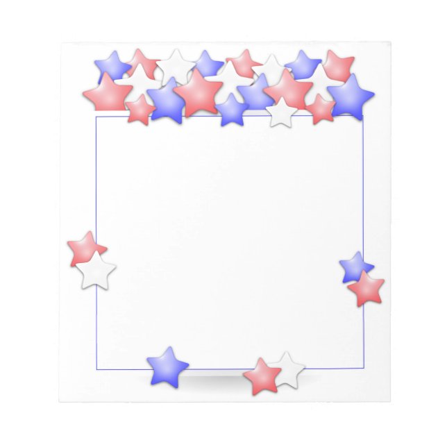 USA Independence day Patriotic Stars American Anteckningsblock (Framsida)