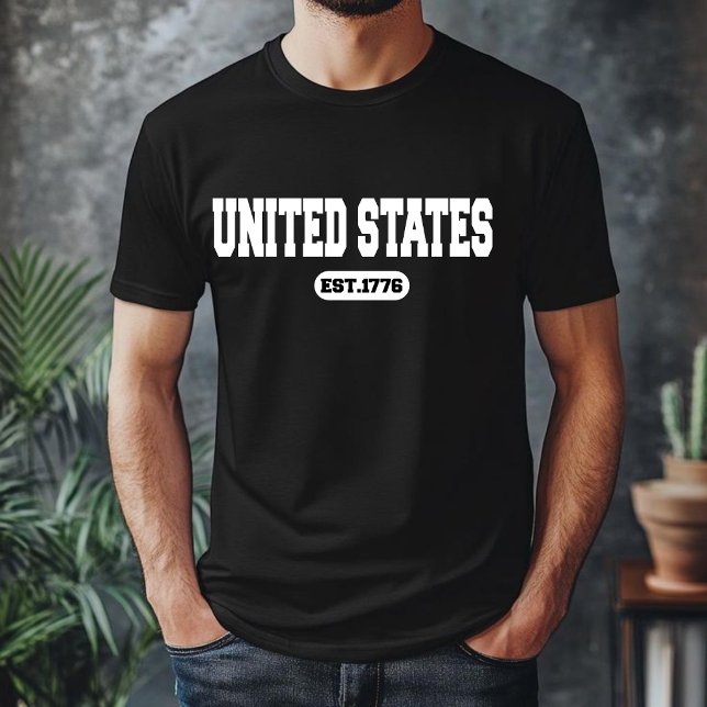 USA Independence T-Shirt - United Stater EST. 1776 (Skapare uppladdad)