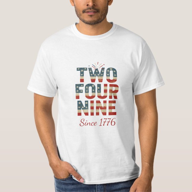 USA Independence Tee - 2 49 Texas Stil (Framsida)