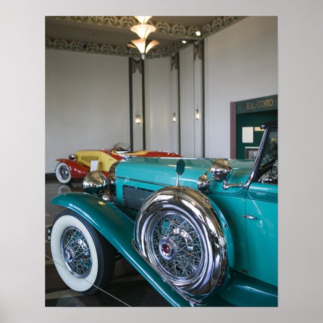 USA, Indiana, Auburn: Auburn, Cord, Duesenberg 3 Poster (Framsidan)