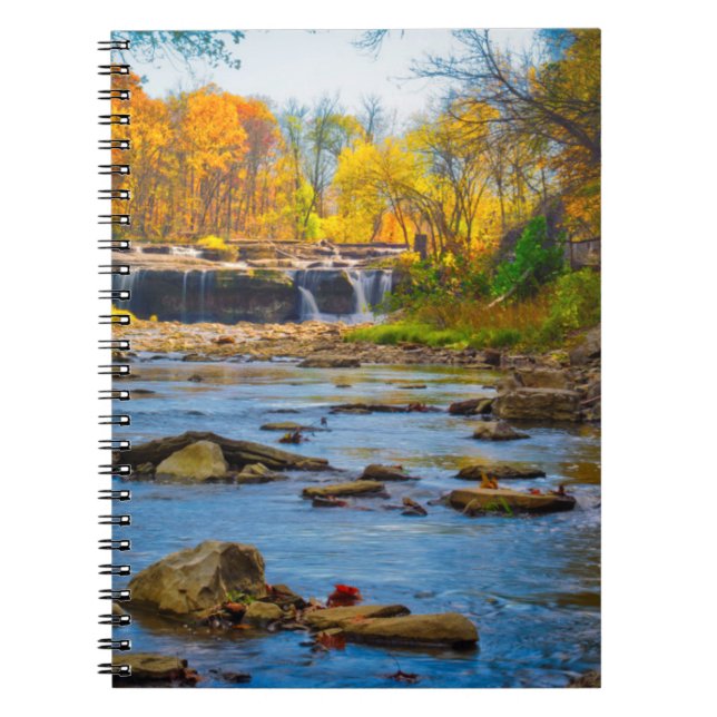 USA, Indiana. Cataract Falls State Recreation Anteckningsbok (Framsidan)