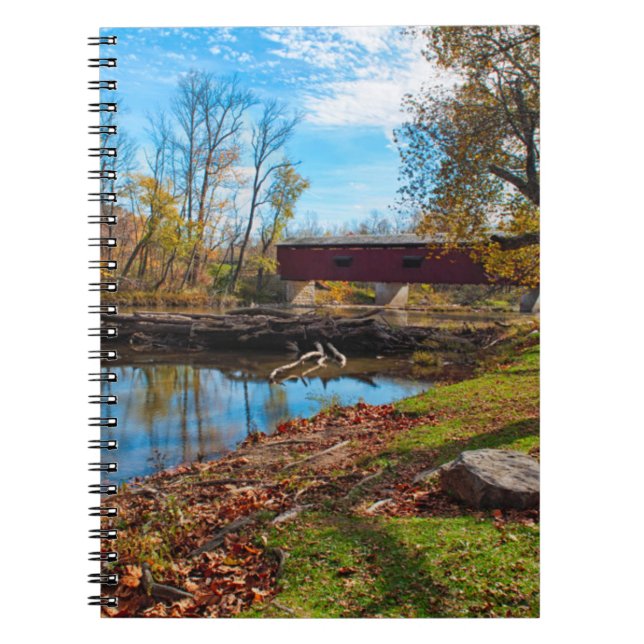 USA, Indiana, Cataract Falls State Recreation Anteckningsbok (Framsidan)