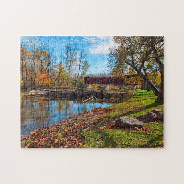 USA, Indiana, Cataract Falls State Recreation Pussel (Horisontell)