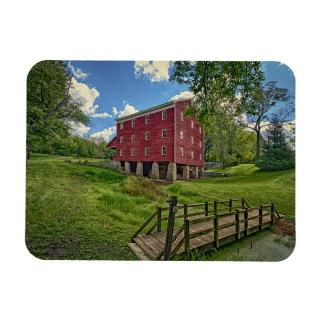 USA, Indiana, Cutler. Adams Mill Magnet (Horisontell)