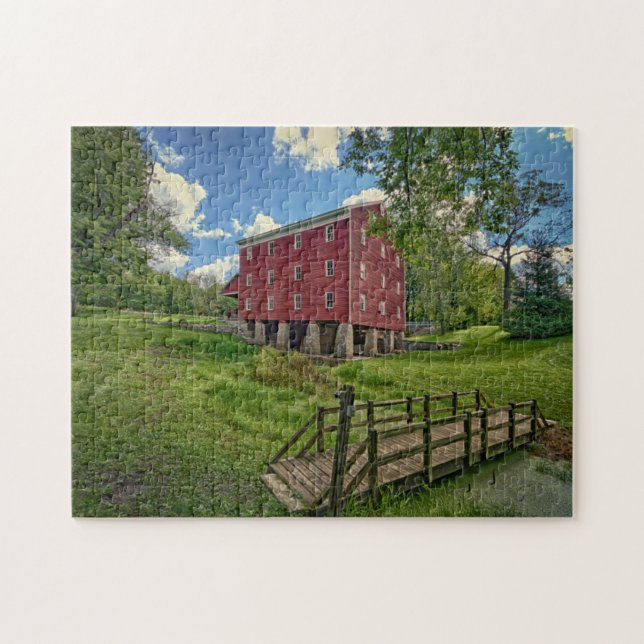 USA, Indiana, Cutler. Adams Mill Pussel (Horisontell)