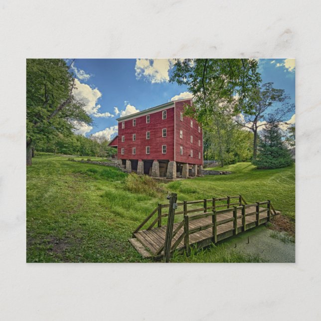USA, Indiana, Cutler. Adams Mill Vykort (Framsida)