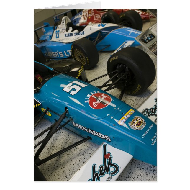 USA, Indiana, Indianapolis: Indianapolis Motor Hälsningskort (Framsidan)