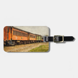 USA, Indiana. North Mudson Railroad Museum Bagagebricka