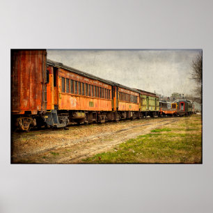 USA, Indiana. North Mudson Railroad Museum Poster