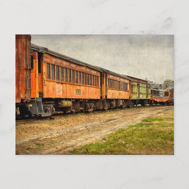 USA, Indiana. North Mudson Railroad Museum Vykort (Framsida)