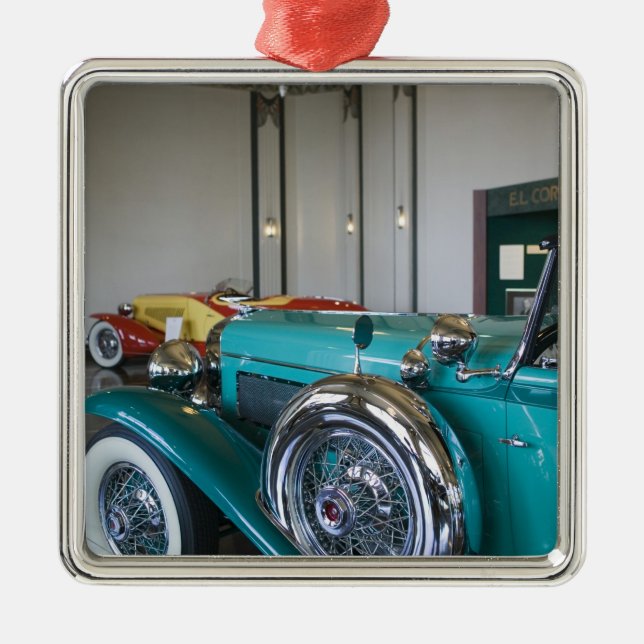 USA Indiana som är kastanjebrun: Binda med rep, Julgransprydnad Metall (Framsidan)