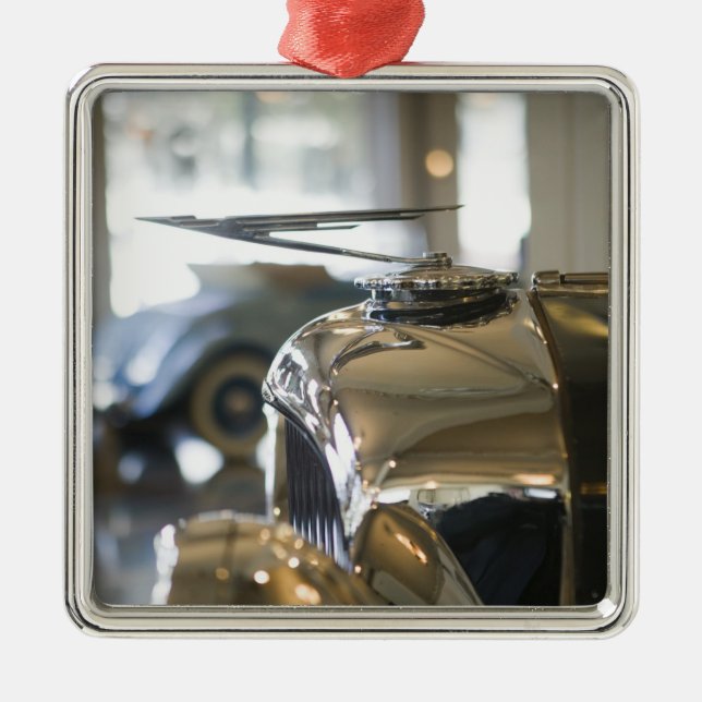 USA Indiana som är kastanjebrun: Binda med rep, Julgransprydnad Metall (Framsidan)