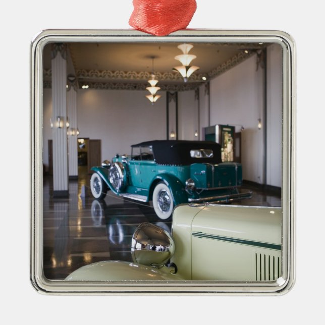 USA Indiana som är kastanjebrun: Binda med rep, Julgransprydnad Metall (Framsidan)