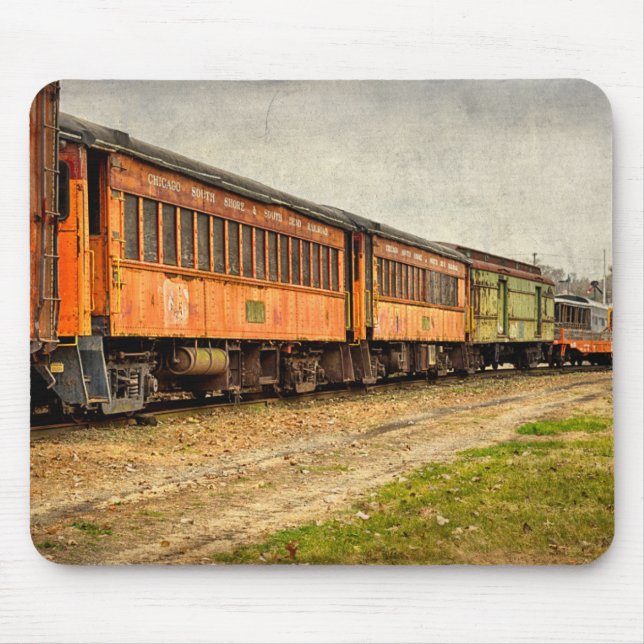 USA, Indiana. The North Mudson Railroad Museum Musmatta (Framsidan)