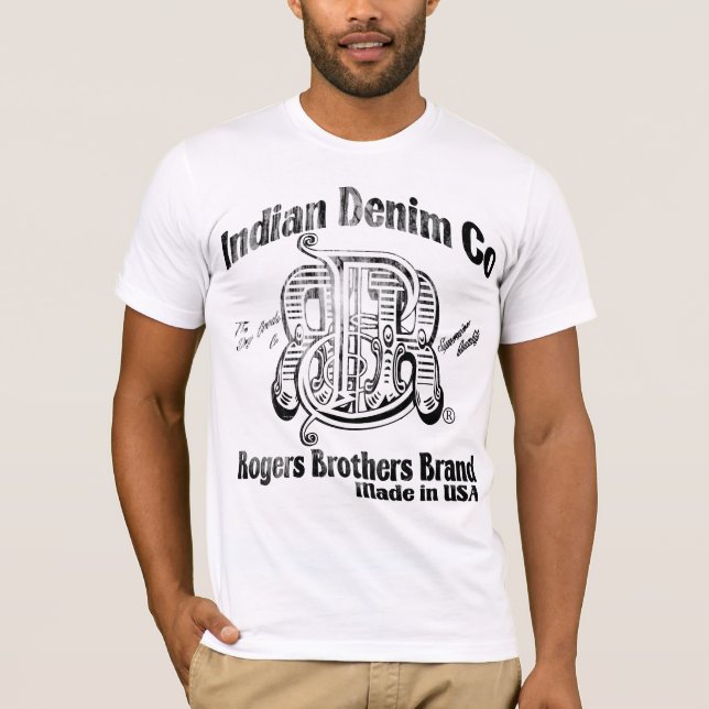 USA indisk denim co av Rogers bröder T-shirt (Framsida)