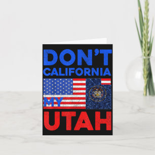Usa Inte Kalifornien Min Utah Amerikas Förenta Sta Kort