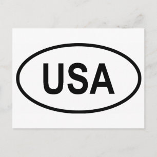 USA Intl Fordon-registreringsnummer vykort