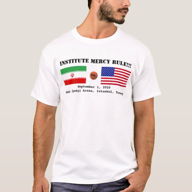 USA - IRAN Game T-Shirt (Framsida)