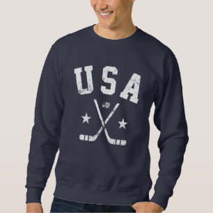 USA Ishockey Lång Ärmad Tröja
