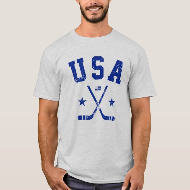USA Ishockey T Shirt (Framsida)