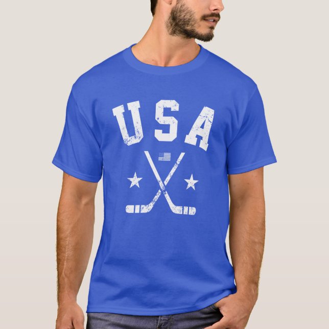 USA Ishockey T Shirt (Framsida)
