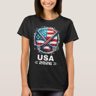 USA Ishockeyfantaster 2026 Ishockeypresenter för f T Shirt