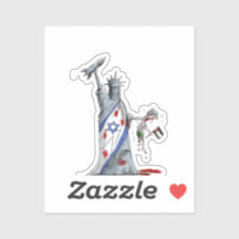 Usa Israël-folkmord Sticker free palestinska gaza