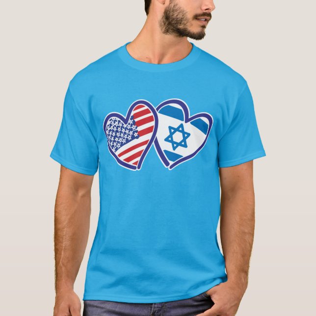USA-Israel-Kärlek-final T Shirt (Framsida)