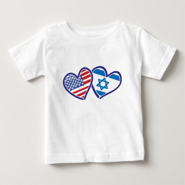 USA-Israel-Kärlek-final T-shirt (Framsida)