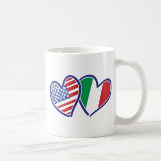 USA—Italien-Kärlek Kaffemugg