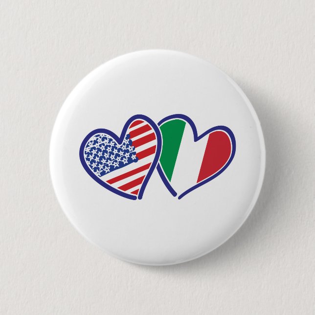 USA—Italien-Kärlek Knapp (Framsida)
