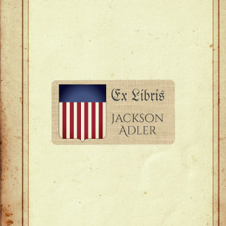 USA Jackar Arm Ex Libris Bookplate Adressetikett