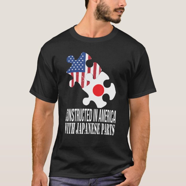 USA, Japan, dubbelt medborgarskap T Shirt (Framsida)