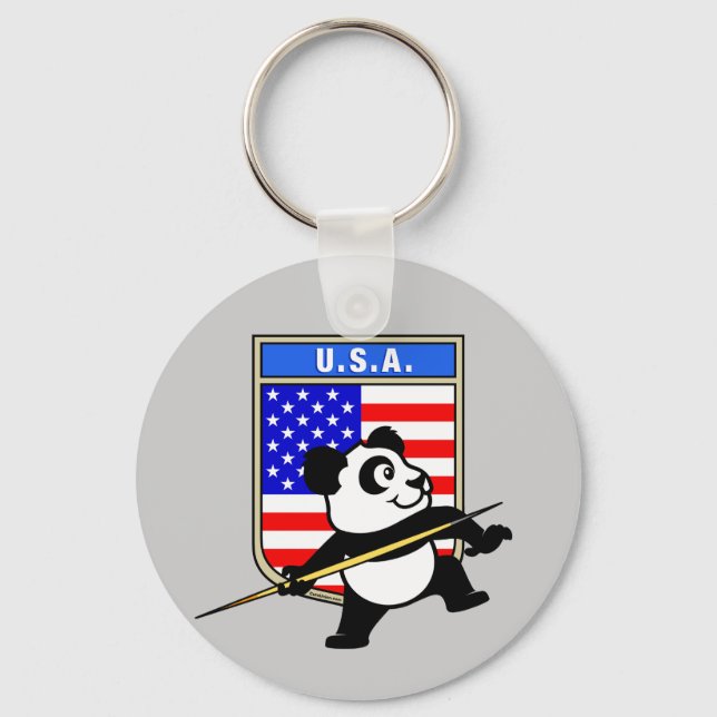 USA Javelin Panda Nyckelring (Framsida)