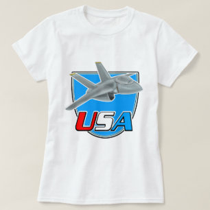 USA JET FLYGPLAN LOGOTYP T SHIRT