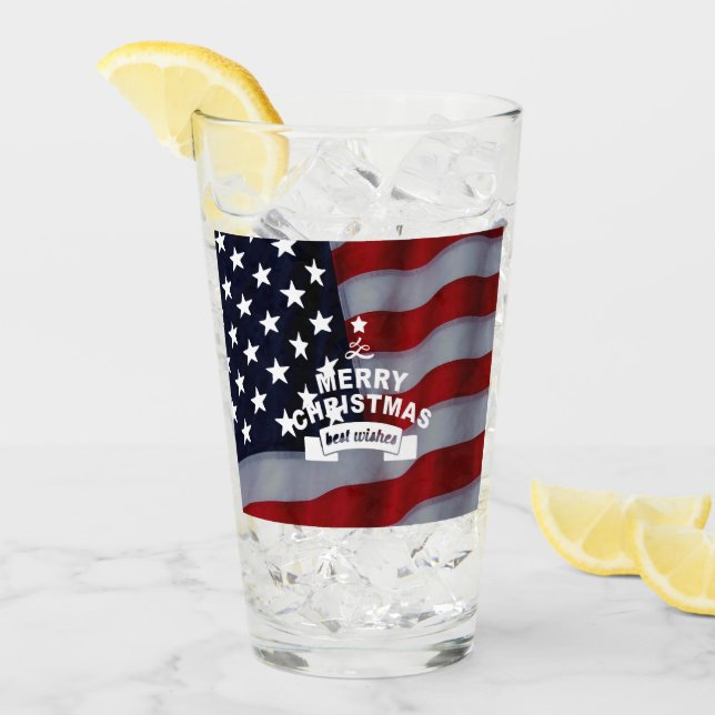 USA Jul: Frihetens Firande Glaskopp (Framsida Ice)
