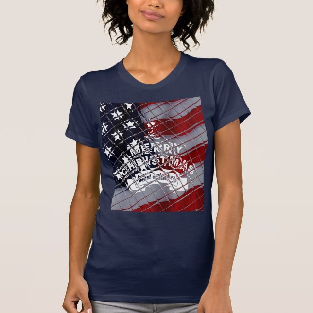 USA Jul: Frihetens Firande T Shirt (Framsida)