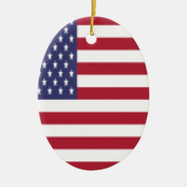 USA JULGRANSPRYDNAD KERAMIK (Framsidan)