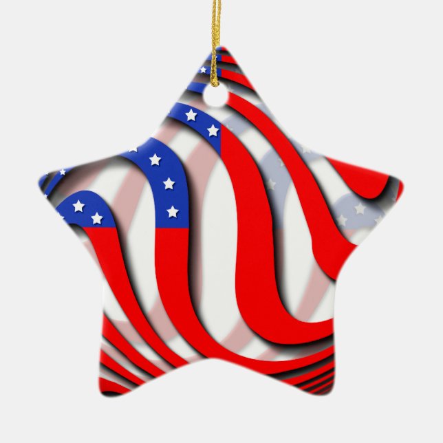 USA JULGRANSPRYDNAD KERAMIK (Framsidan)