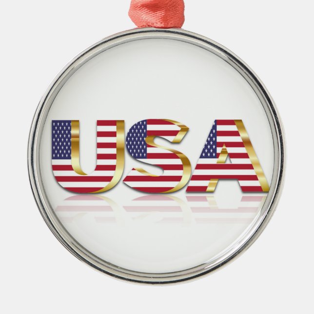 USA JULGRANSPRYDNAD METALL (Framsidan)