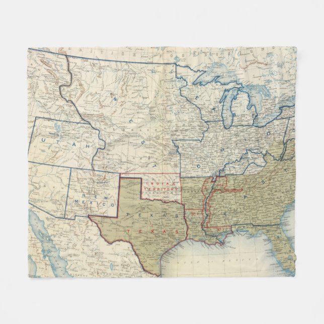 USA Juni 1861 Fleecefilt (Framsidan (Horisontell))